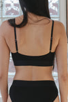 BASERANGE SOFT soft series collection bamboo fiber bamboo cotton bra underwear without steel ring France BAS-BRSO-BL-000-HEI BRSO1 black BRSO-BL-000 24 new upgrade